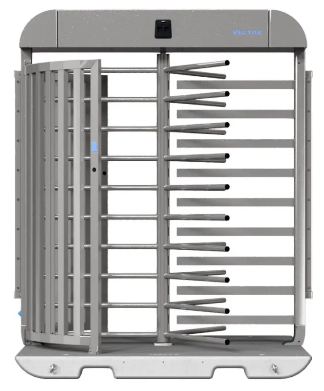 Heißes Angebot Schake Vector V-Turnstile verzinkt - elektromechanisch - Doppelstabzaunmodul
