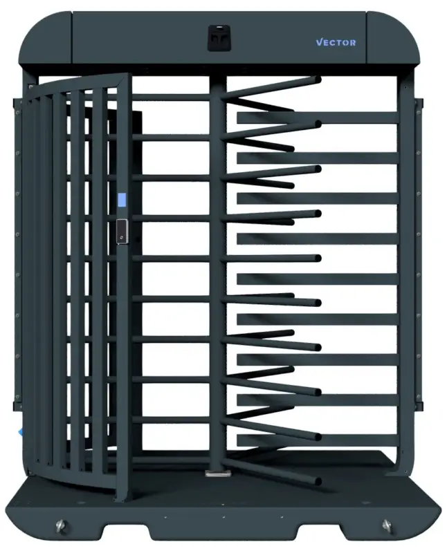 Schake Vector V-Turnstile tiefschwarz - elektromechanisch - lokale einseitige Zutrittskontrolle - Doppelstabzaunmodul Angebot