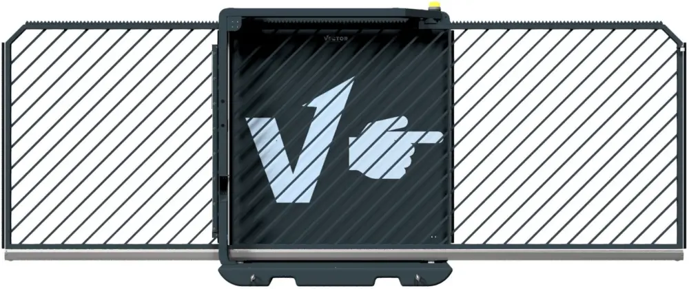 Schake Vector V-Gate-Simple tiefschwarz - Laserscanner - Doppelstabzaunmodul Online Kaufen