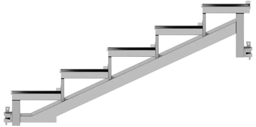 Rabatt Layher U-Treppenwange 750 LW - 5 Stufen