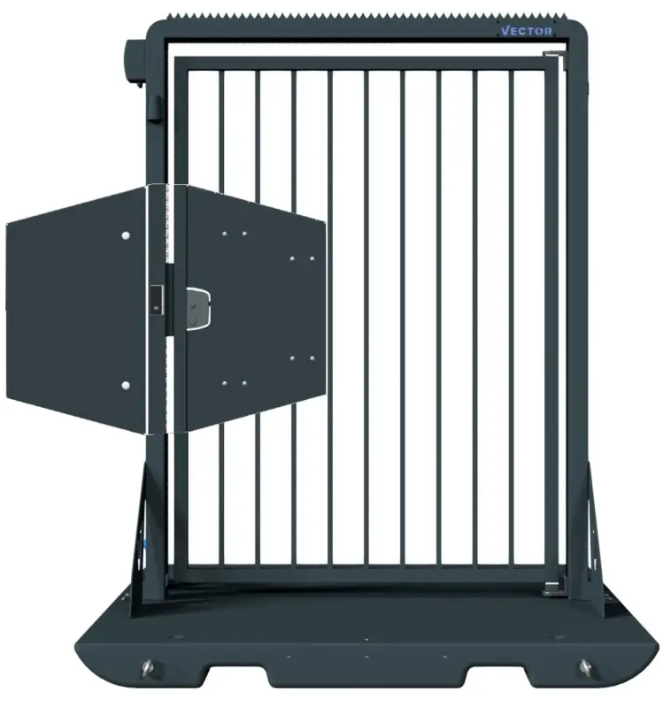 Schake Vector V-Door tiefschwarz - Knauf - lokale einseitige Zutrittskontrolle Nur Heute