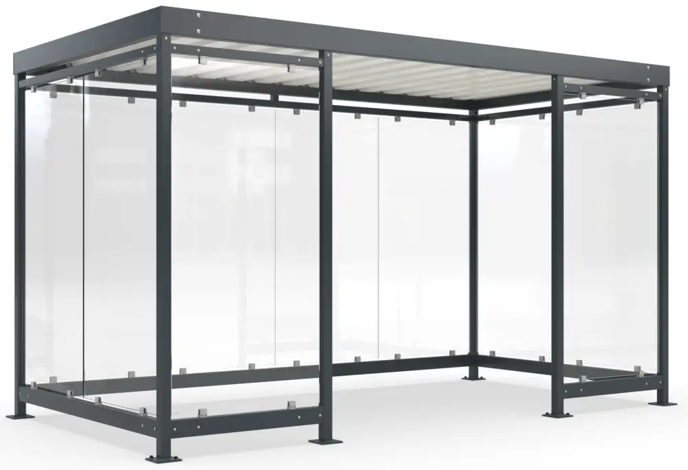 Neue Kollektion WSM Überdachung Köln - K4 c c Bausatz - RAL 7016