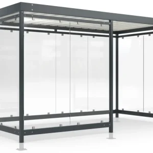 WSM Überdachung Köln - K4 d b UP Bausatz - RAL 7016 Neue Kollektion