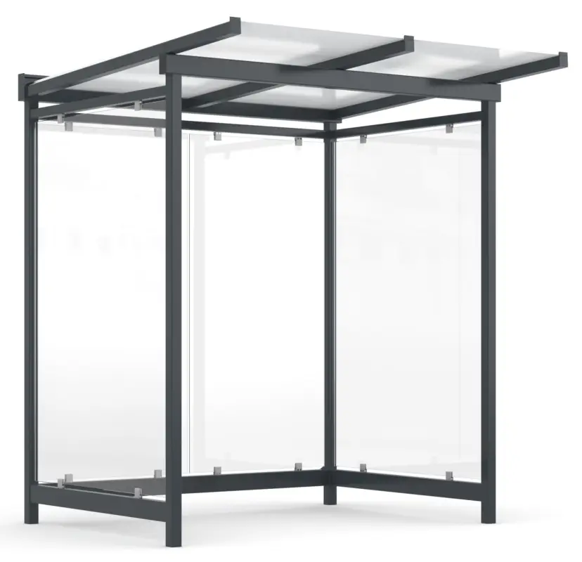 Saisonangebot WSM Überdachung Dresden - D2 a a UP Fertig montiert - RAL 7016