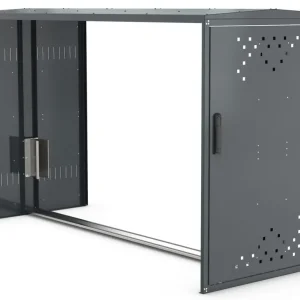 Rabatt WSM Fahrradgarage BikeBox 1 G - Anbaueinheit ohne Seitenwand - RAL 7016