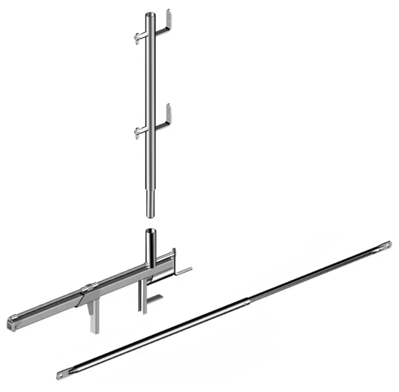 Neue Kollektion Layher Multizwinge Brüstungsgeländer hawego Set 30,00 m
