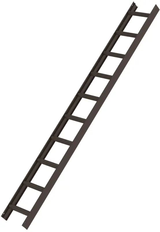 Günzburger Dachleiter Alu 10 Sprossen braun Super-Preis