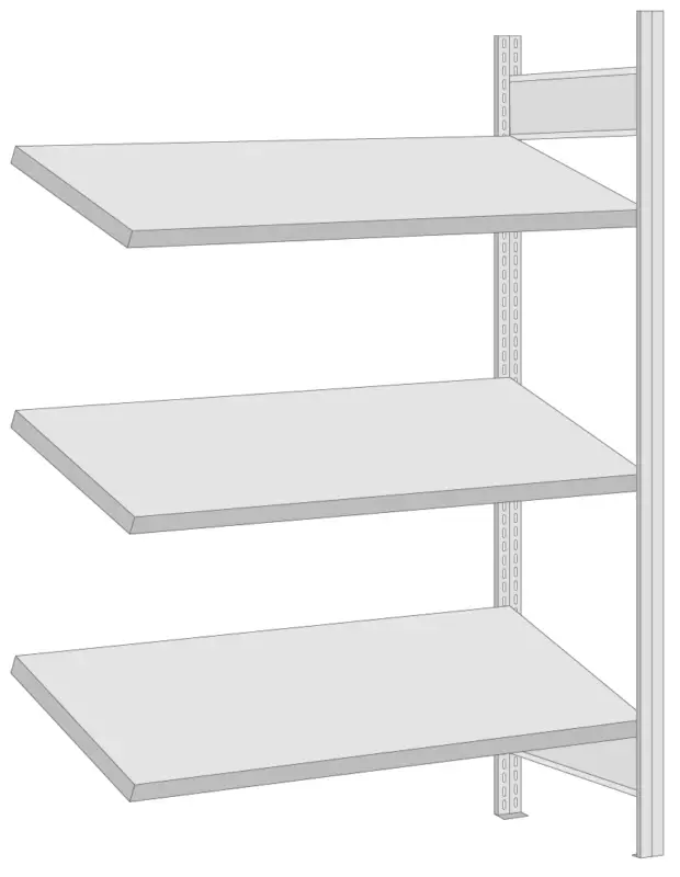 Regalwerk BERT Schrägbodenregal Anbaufeld 2000 x 1005 x 600 mm Expressversand