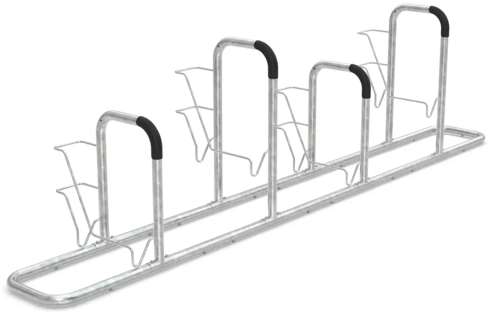 Nur Heute WSM Fahrradständer Anlehnbügel 6004 Stahl - 4 Einstellplätze