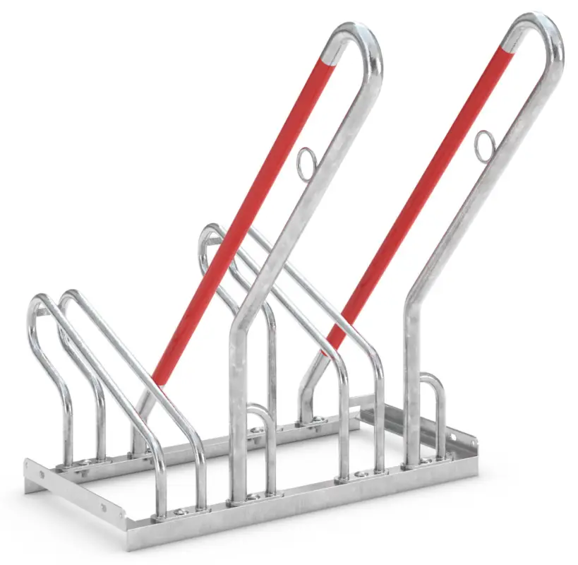 WSM Fahrradständer Anlehnbügel 2502 Stahl - 2 Einstellplätze Top-Preis