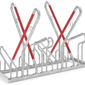 Markenware WSM Fahrradständer Anlehnbügel 2514 XBF Stahl - 4 Einstellplätze