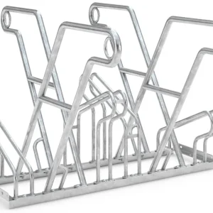 WSM Fahrradständer Anlehnbügel 2614 XBF Stahl - 4 Einstellplätze Highlight