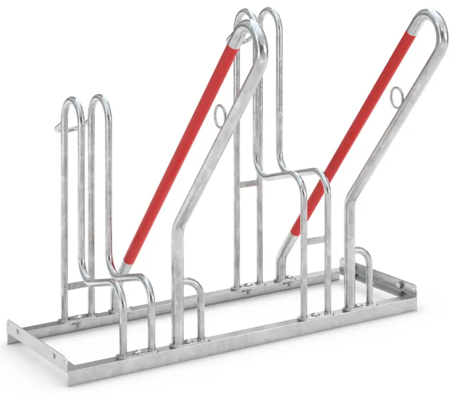 WSM Fahrradständer Anlehnbügel 4502 XBF Stahl - 2 Einstellplätze Abverkauf