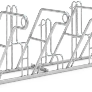 WSM Fahrradständer Anlehnbügel 4604 XBF Stahl - 4 Einstellplätze Zertifiziert