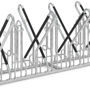 Geprüft WSM Fahrradständer Anlehnbügel 4718 XBF Stahl - 8 Einstellplätze