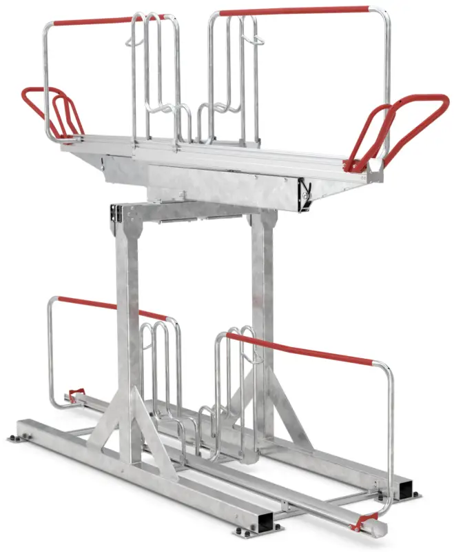 WSM Fahrradständer Doppelstockparker BikeHub Stahl - Economy 2 04 Rabatt