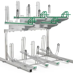Rabatt WSM Fahrradständer Doppelstockparker BikeHub Stahl - Premium 1 08