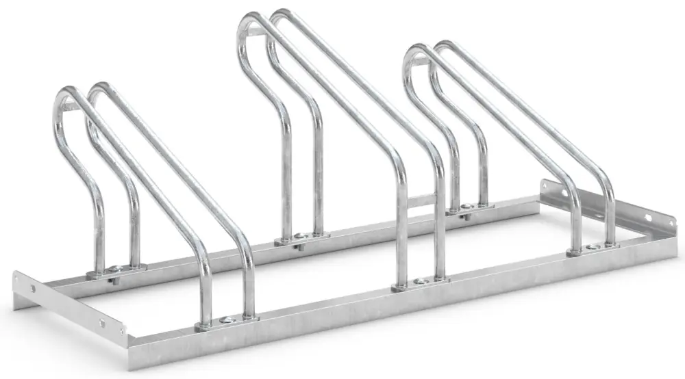 Abverkauf WSM Fahrradständer Bügelparker 2053 Stahl - 3 Einstellplätze