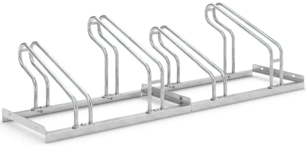 WSM Fahrradständer Bügelparker 2054 BF Stahl - 4 Einstellplätze Highlight