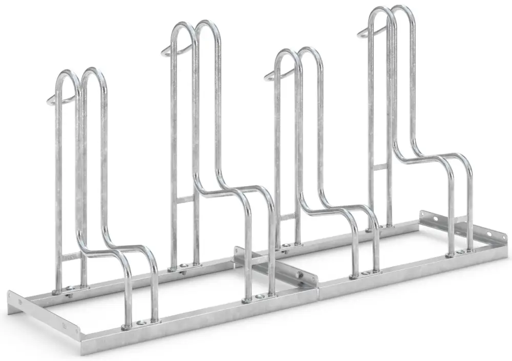 WSM Fahrradständer Standparker 4054 Stahl - 4 Einstellplätze Sichere Zahlung