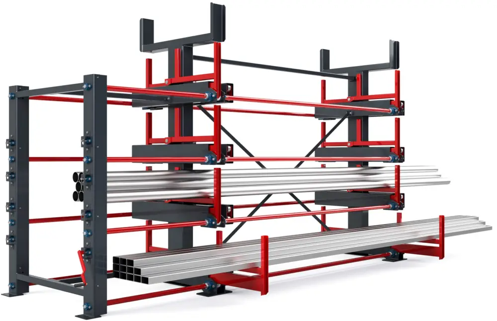RR Industrietechnik Schwerlast Roll-Aus-Regal RRS-DM 760 4 Abverkauf