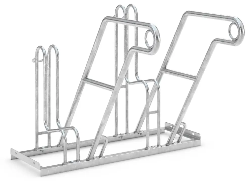 WSM Fahrradständer Anlehnbügel 4602 XBF Stahl - 2 Einstellplätze Preisreduziert