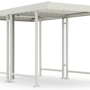 Echt WSM Überdachung Leipzig doppelseitig - L40 Grundeinheit Bausatz - RAL 9002