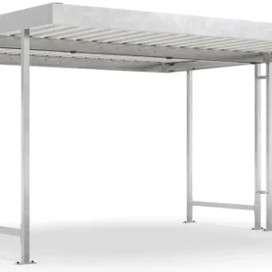 Letzte Chance WSM Überdachung Leipzig doppelseitig - L44 Grundeinheit Bausatz - Verzinkt