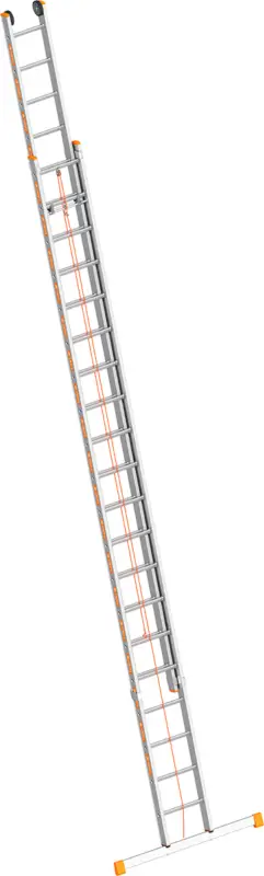 Mega-Angebot Layher Seilzugleiter Alu 2x20 Sprossen - hawego PLUS Set