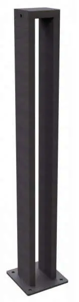 Schake Fahrradständer Stahl Einzelparker 80 x 20 mm - dunkelgrau Sonderangebot