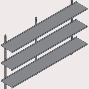 BOS Container Regalsystem SH2100 - 3 Ebenen 3000 x 420 mm Sichere Zahlung