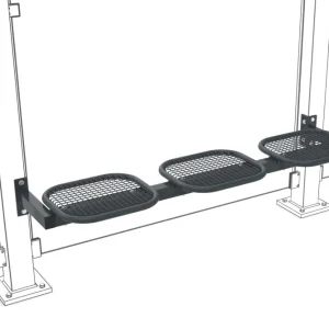 WSM Überdachung Sitzbank U-2022 - 3 Sitzplätze PM - RAL 7016 Neu