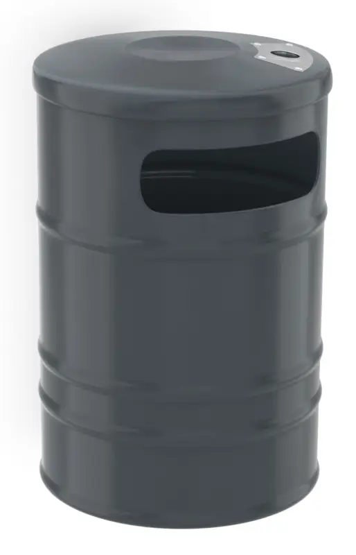Versand Am Gleichen Tag WSM Überdachung Abfallsammler Janus PM - 40 Liter - RAL 7016