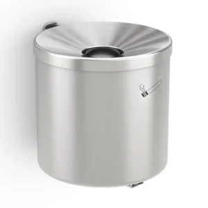 Neu Im Sortiment WSM Überdachung Ascher Cubix 2 - 2,4 Liter - Edelstahl