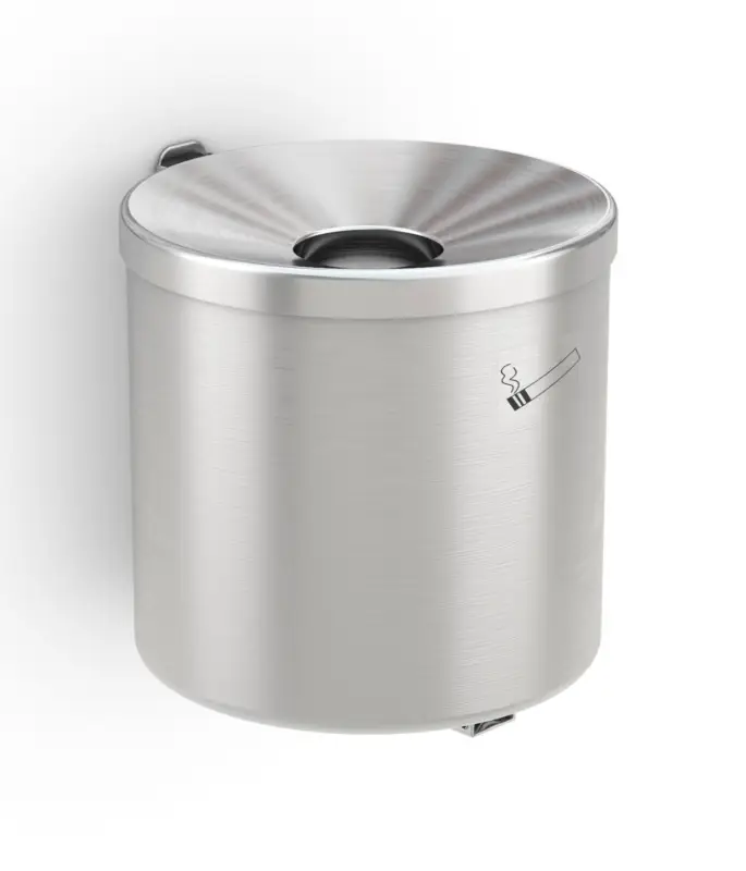 Neu Im Sortiment WSM Überdachung Ascher Cubix 2 - 2,4 Liter - Edelstahl