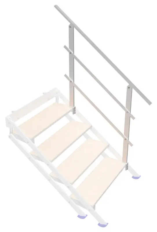 Nur Heute Bütec Handlauf Alu Flexi Step für Treppe 5-stufig
