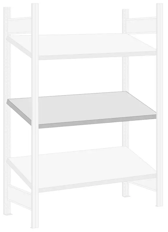 Regalwerk BERT Schrägbodenregal Zusatzebene 1005 x 600 mm Schnäppchen
