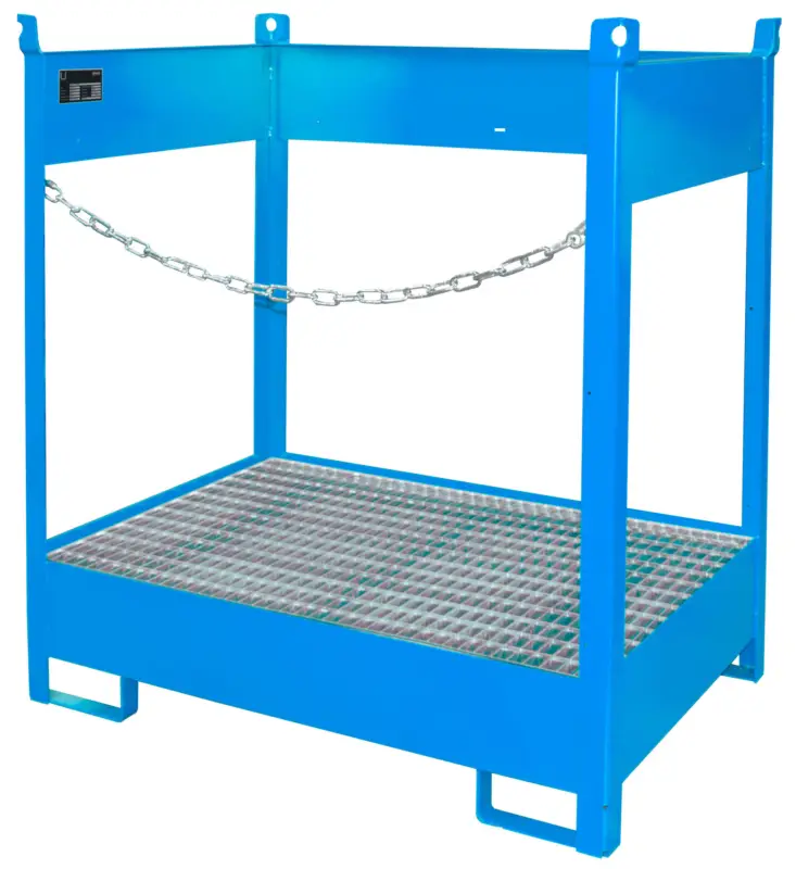 Bauer Fass-Stapelpalette Stahl FSP 2 - RAL 5012 Preiswert
