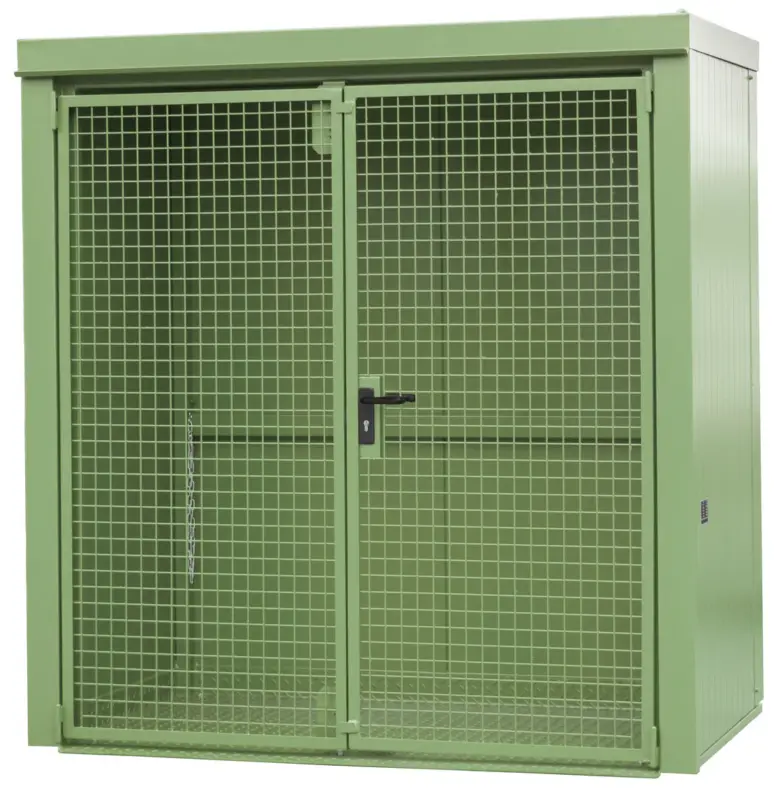 Bauer Gasflaschen-Container Stahl GFC-B M1 - RAL 6011 Preisknaller