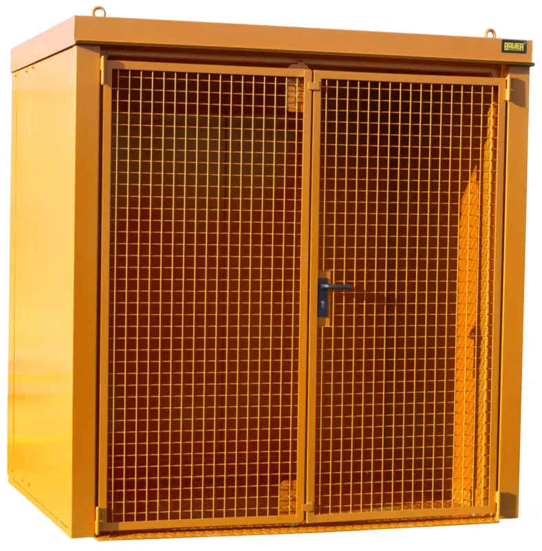 Bauer Gasflaschen-Container Stahl GFC-B M2 - RAL 2000 Highlight