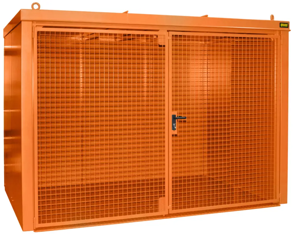 Bauer Gasflaschen-Container Stahl GFC-B M4 - RAL 2000 Knallerangebot