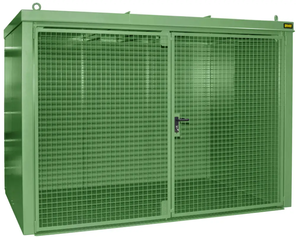 Direktkauf Bauer Gasflaschen-Container Stahl GFC-B M4 - RAL 6011