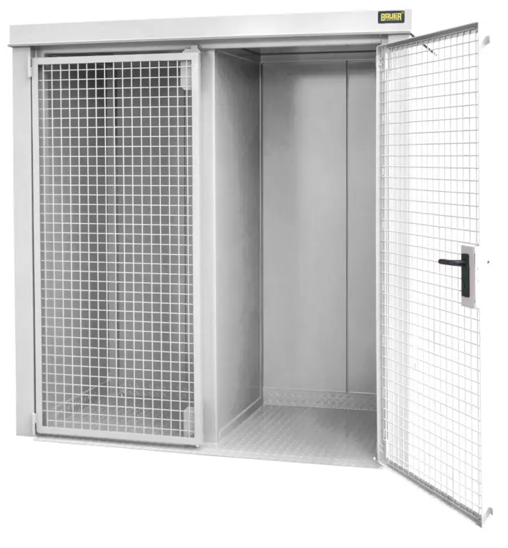Bauer Gasflaschen-Container Stahl GFC-B W M1 - RAL 9002 Top-Seller