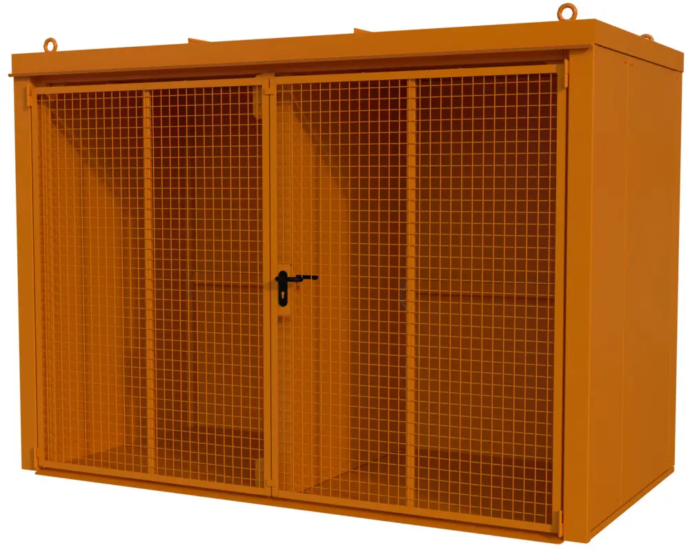 Heißes Angebot Bauer Gasflaschen-Container Stahl GFC-B W M4 - RAL 2000