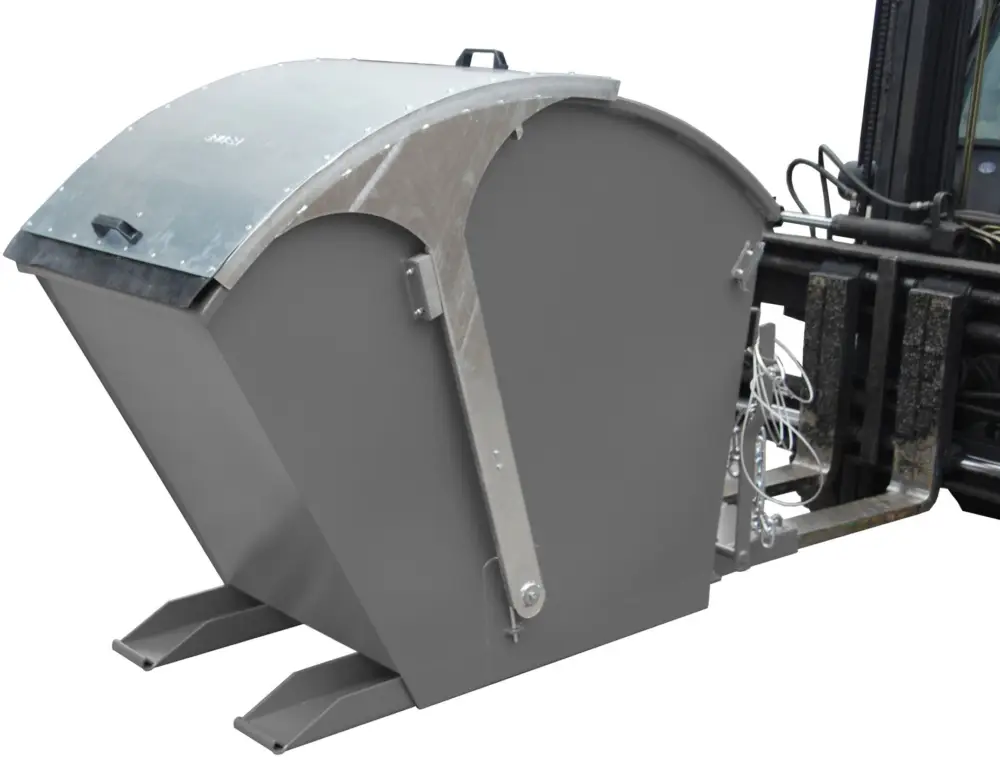 Schnäppchen Bauer Kipptonne RD-750 - RAL 7005
