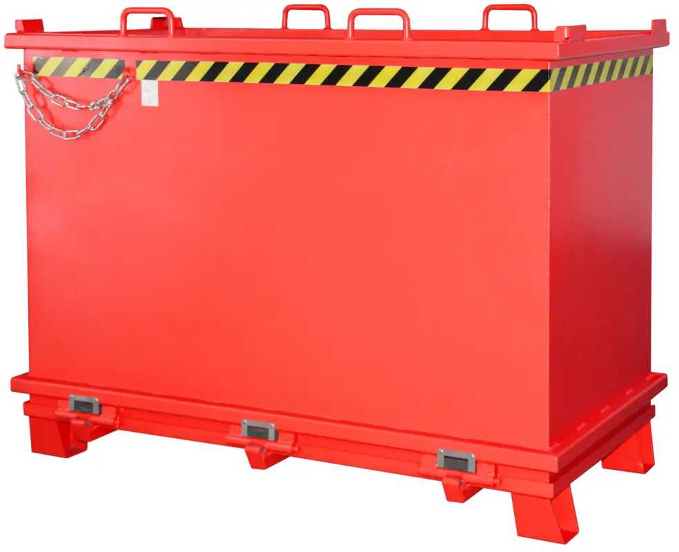 Geprüft Bauer Klappbodenbehälter SB-2000 - RAL 3000