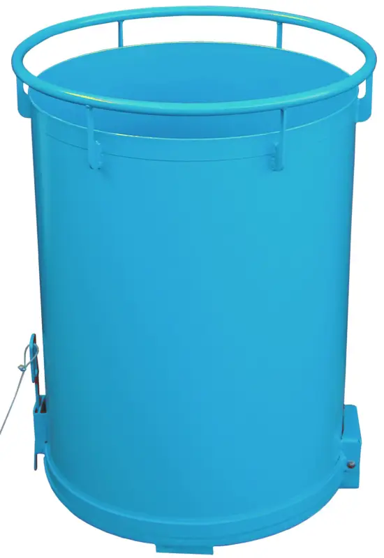 Bauer Rund-Klappbodenbehälter RB-400 - RAL 5012 Top-Seller
