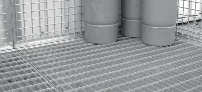 Bauer Gitterrostboden verzinkt Gasflaschen-Container GFC-M5 M5-D M5-DF M5D-DF Super-Preis