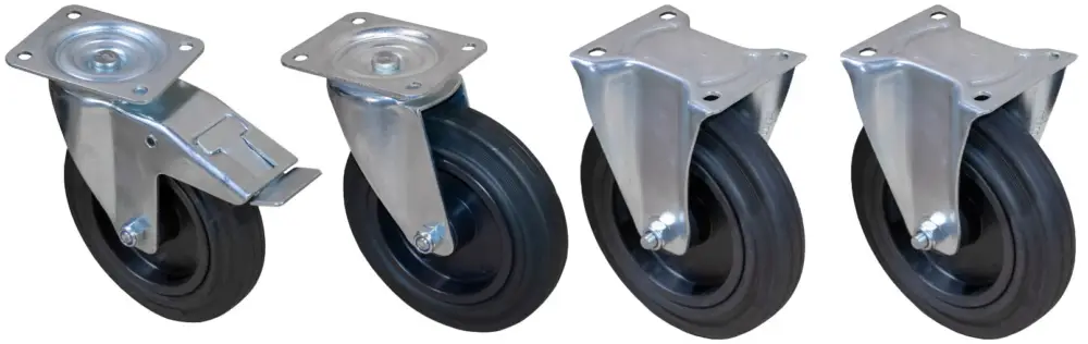 Bauer Radsatz Vollgummi 200 mm - 615 kg Tragkraft Angebot
