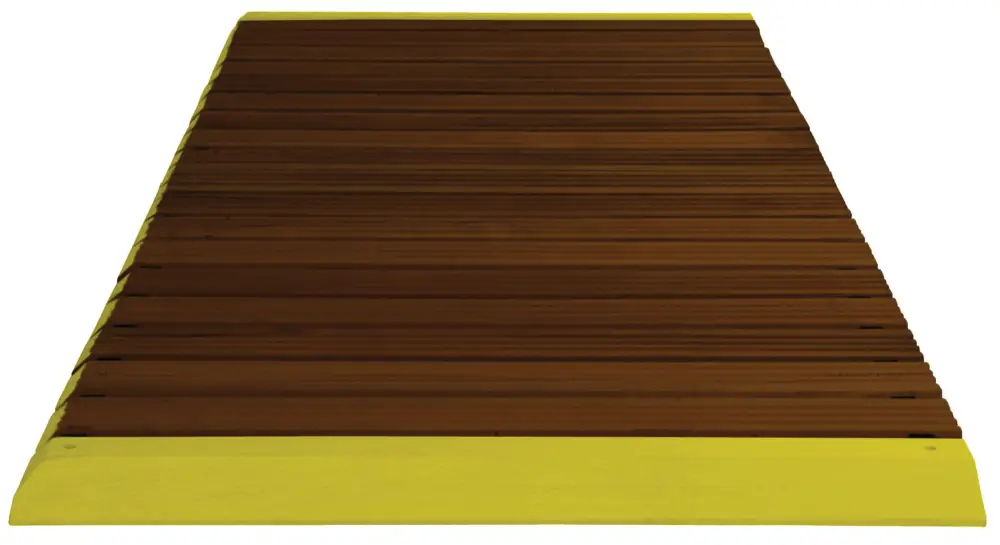 Aktuell Miltex Arbeitsplatzmatte Yoga Holzrost Typ F behandelt - 800 mm Breite je lfm